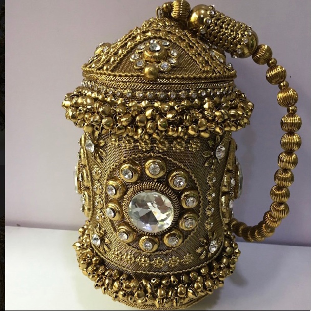 Gold Luxury Metal Clutch